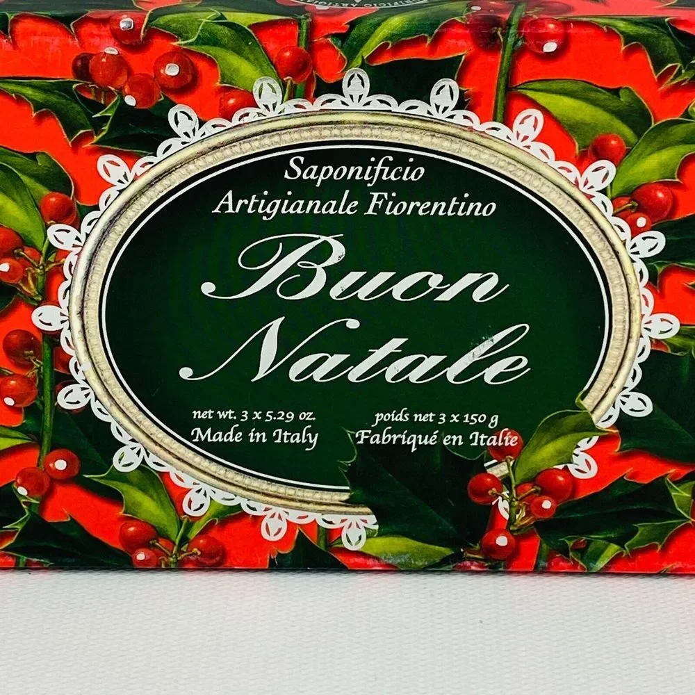 Saponificio Artigianale Fiorentino 3‎ Soap Set 5.29oz Buon Natale Gift Set